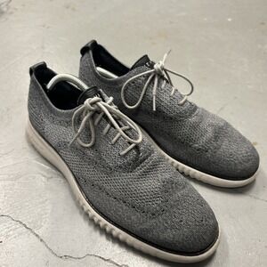 Cole Haan ZeroGrand Stitchlite‎ Wingtip Oxford C27565 Gray Men Size 10.5 (Used)